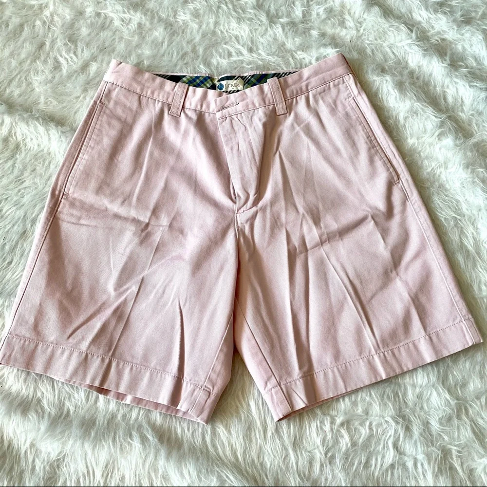 J. Crew flat front pink Bermuda shorts size 33 like new